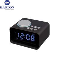 Multi-function Dual Alarm clocks with snooze function LCD Clock Wireless Charging Bluetooth music player hotel Alarm Clock