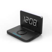 new arrival 2020 wireless fast charger alarm clock wireless charger